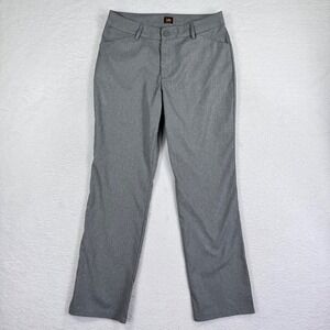 Lee‎ Womens 32x29 Gray Wrinkle Free Dress Pants Straight Leg Career Office